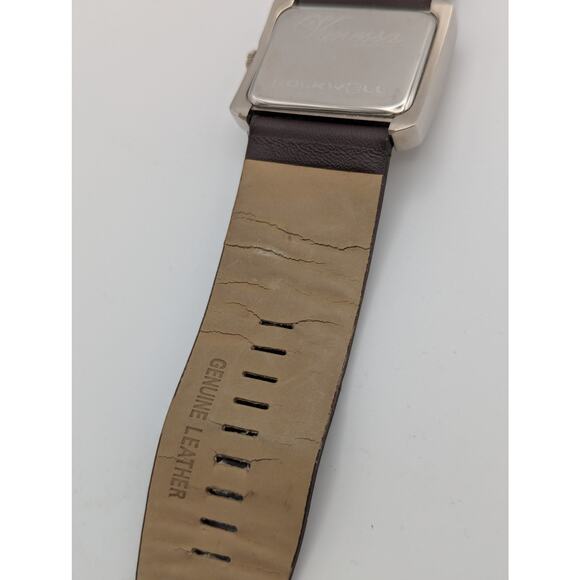 Rockwell Vanessa Leather Watch Embossed Brown Tan Womens Jewelry Wristwatch - Picture 7 of 7